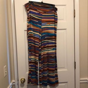 Colorful wide legged pants